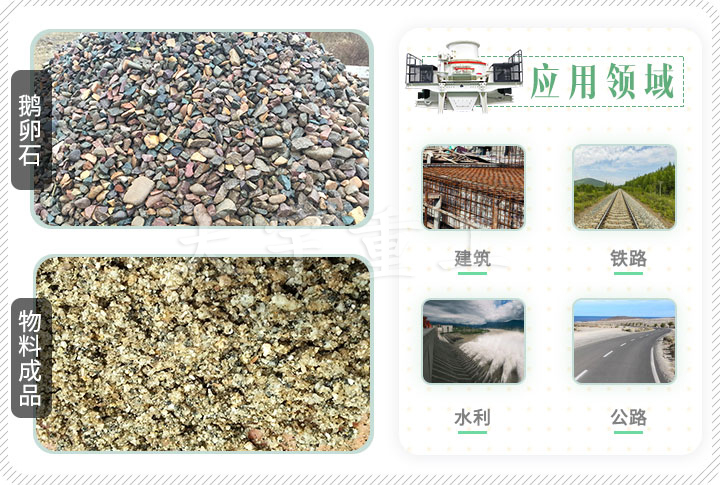 鹅卵石制砂机应用领域 鹅卵石制砂机应用领域