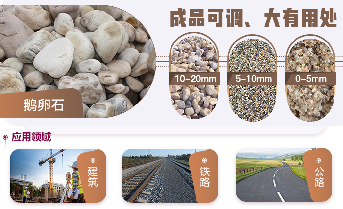 鹅卵石应用领域广阔